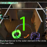 The witches' circle is broken using Raindancer and her Rain power. Breaking the circle will free Firetail.